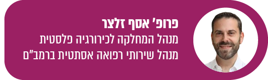 פרופ' אסף זלצר, מנהל שירותי רפואה אסתטית ברמב"ם
